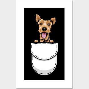 Funny Welsh Terrier Pocket Dog Posters and Art